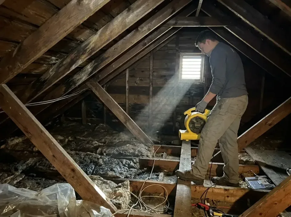 attic-water-damage-drying-proc-007 — frequently asked questions, Emergency Water Extraction & 24/7 Flood Response in Lindenw…